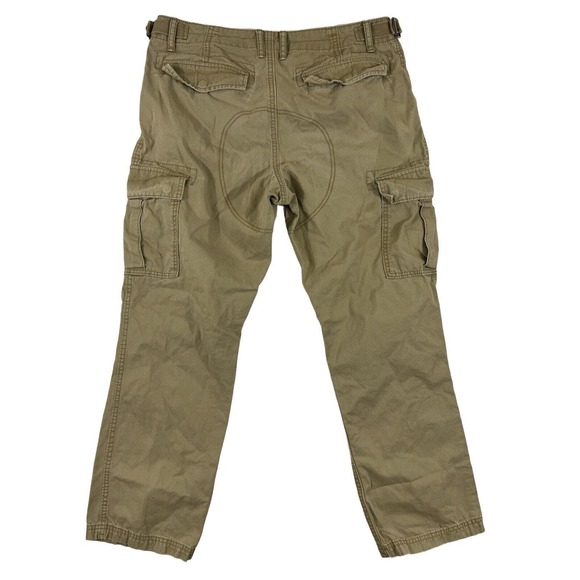 Old Navy Men Brown Straight Leg Cargo Pants‎ Sz 34x32 - Picture 5 of 5
